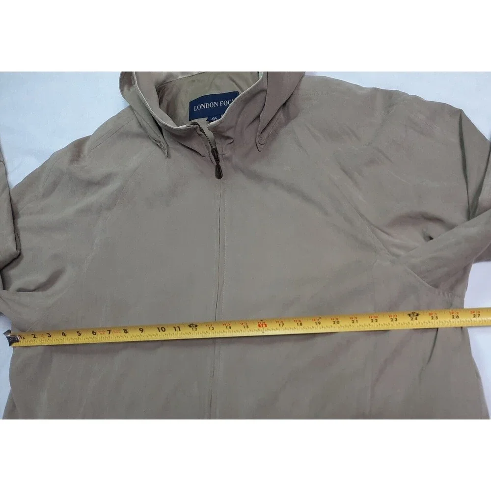 London Fog Mens Brown Full Zip Hooded Jacket Coat size 2X Reg - Picture 5 of 10